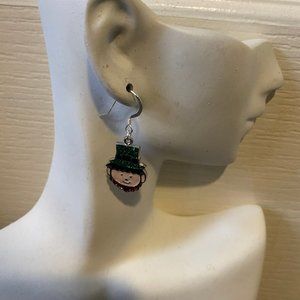 Smiling Leprechaun Earrings #1388
